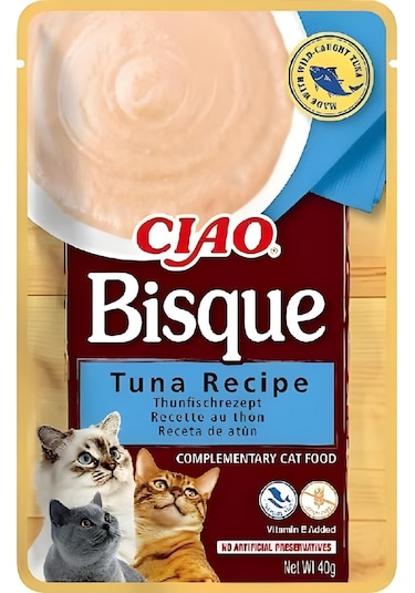 Inaba Ciao Churu Bisque Ton Balıklı Kedi Ödül Kreması 40 Gr