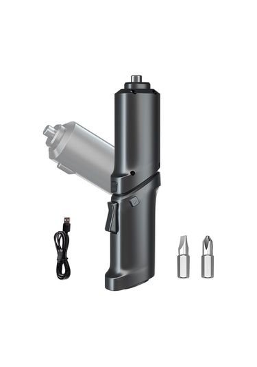 Ximistore9 3.5n/m Li-poly Akülü Elektrikli Tornavida Seti - Çevirkli Kafa, Led Işık, Ev Tamiri, Dolap Montajı, Tahta Delme, Usb Şarjlı, 2 Parça