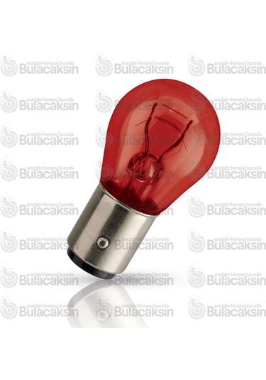 Bulacaksin Philips 12V Ampul Pr21/5W Kırmızı Ters 1016 - 12495Cp / 10 Adet