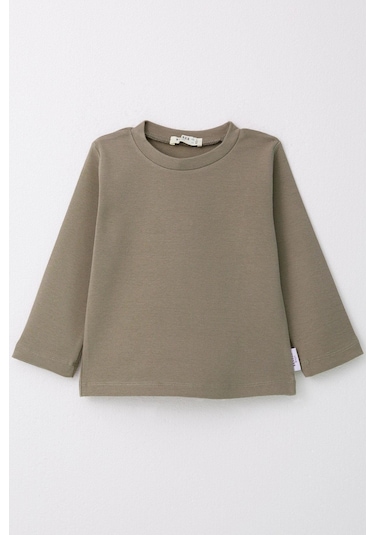 Breeze Erkek Çocuk Uzun Kollu Tişört Basic 1-4 Yaş, Haki Yeşil-haki Yeşil Haki Yeşil