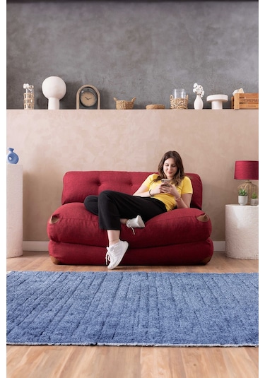 Good Night Megano Yeni Nesil 140 Cm Uzanma Tv Koltuğu & Misafir Yatağı Bordo