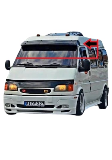 Ford Transit T15 Mika Şapka Parlak Siyah