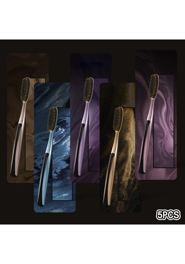 5 Adet Diş Fırçası Diş Bakımı Büyük Başlı Diş Fırçası Erkek Süper Sert Kıl Ağız Bakımı Lekeleri Kahve Lekeleri