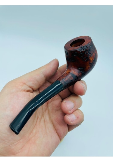 Ahşap Gül Ağacı Pipo 2parça //13cm