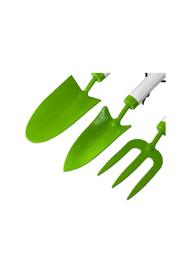 Gardenwind P2262003 Yeşil 3Lü Bahçe Seti Dar Kürek Geniş  Kürek