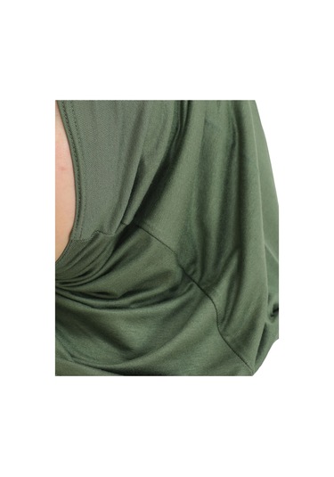 Spor Başörtüsü Kadın Hazır Giyim Türban Viskon Eşarp Şal - Haki Haki