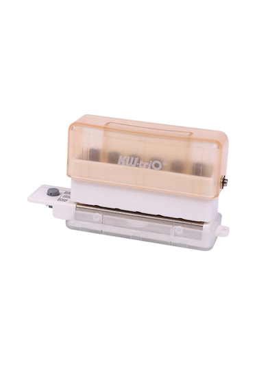 Aubyhe 99h6 Modeli 6 Delikli Spiral Defter Delik Açıcı - 3 Yaprak Girişi, 5.5mm Çap, A4/b5/a5 Uyumlu, Şeffaf Kahve Rengi Şeffaf