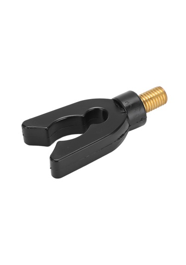 Xindoker Siyah Pvc Bakır U Şekilli Olta Demiri Tutucu, Kaymaz Koruyucu, Çıkarılabilir, Deniz Göl Nehir Uygun Olta Aksesuarı