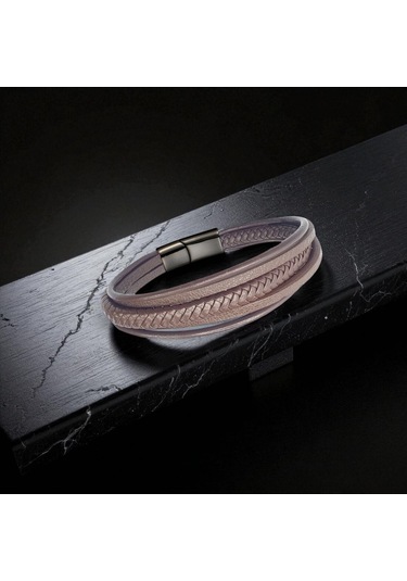 Fm Kahve Çoklu Deri Bileklik 31833b2d5 Kahverengi