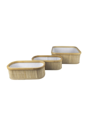 Decolove Bambu Çok Amaçlı Üçlü Organizer