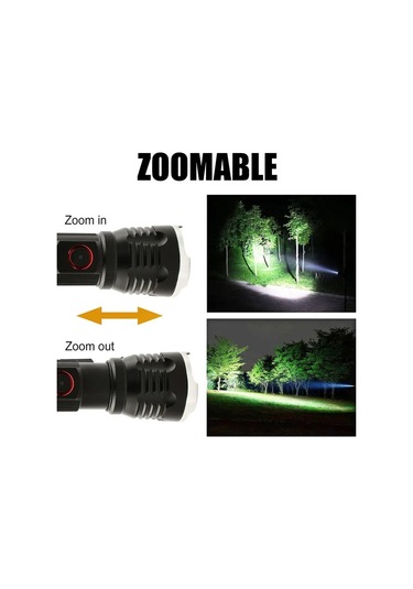 Gold Orıon Alüminyum Led Fener Or-2304-tg Siyah