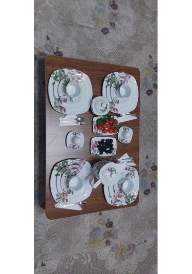 Yeni Model Dikdörtgen Yer Sofrası 60 110 Ahşap