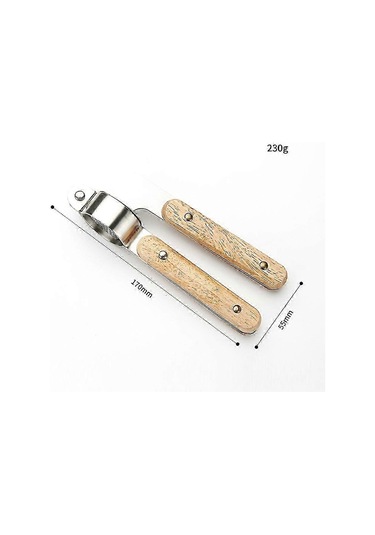 Paslanmaz Çelik Sarımsak Presi, Sarımsak Presi Kırıcı, Ahşap Saplı Profesyonel Sarımsak Kırma Aleti Siyah