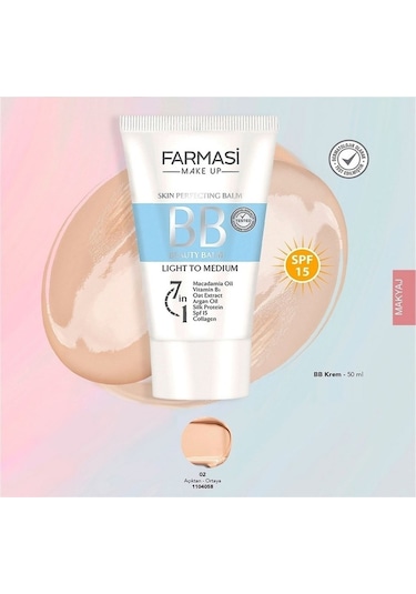 Farmasi Açıktan Ortaya 02 BB Krem 50 ML