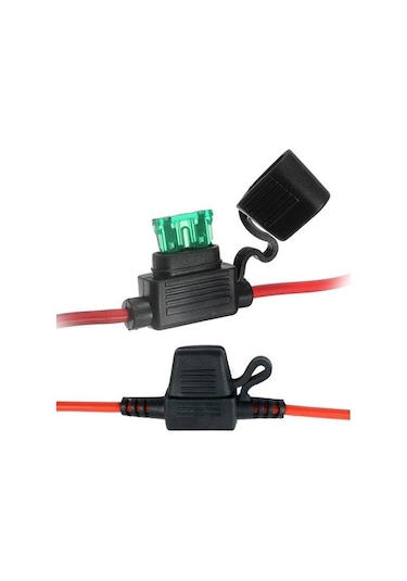 Araba Oto 10a 15a 20a 30a Orta Boy Su Geçirmez Standart Bıçak Tipi Sigorta Tutucu 15