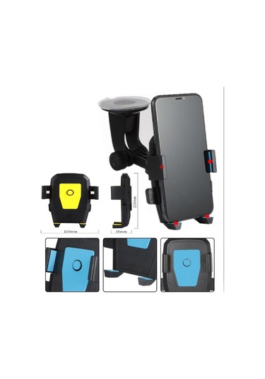 Araç İçi Cam Ve Torpido Vantuzlu Telefon Tutucu 1