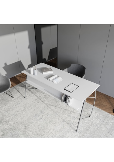 Ella Ofis Masası 150cm Beyaz