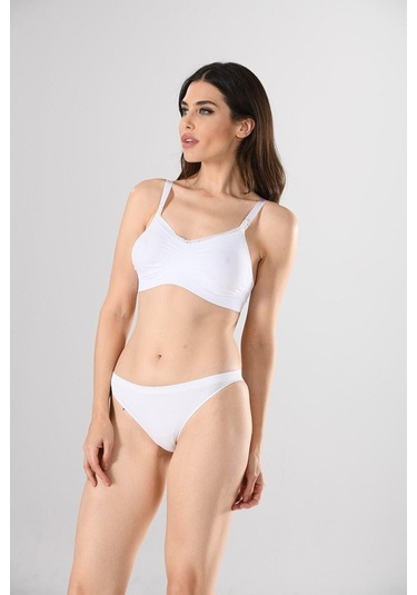 Nehirin-Iç-Giyim Mıss Fıt Kadın V Yaka Emzirme Sütyen Seamless