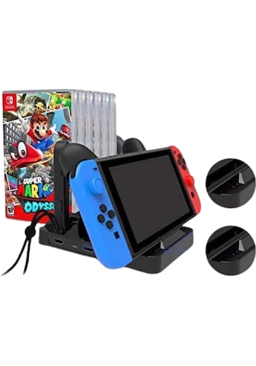 Yues Switch Hdmi Dock Stand Şarj Standı Oyun Bölmeli