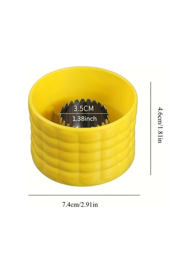 Sunshine011 2 Adet Parlak Sarı Mısır Soyma Aleti - Verimli Mısır Ayıklayıcı Ve Tane Çıkarıcı, Dayanıklı Mutfak Gereci Sarı