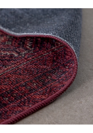 Louna Halı - Bordo - 80x300 Cm 8684427335055 Çok Renkli