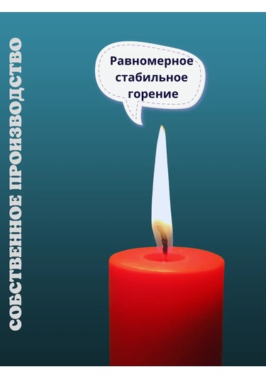 Kandlefo Çay Mumu Seti. Kırmızı. 6 Adet 330969504 Kirmızı