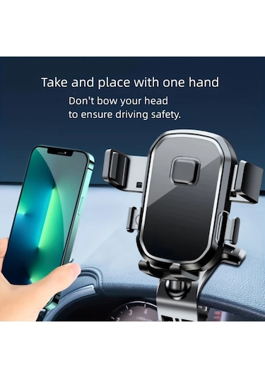 Boatshop1 Lcw Siyah 360 Derece Ayarlanabilir Araba Telefon Tutucu Kaymaz Silikon Tasarim Abs Malzeme Cesitli Araba Modelleri Icin Uyumlu
