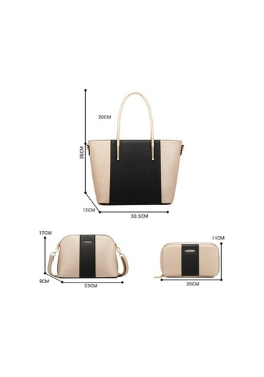 Wondernest Moda Çapraz Çanta 20822 Pu, 4'ü 1 Arada, Büyük Kapasite, Pembe Beyaz Pembe