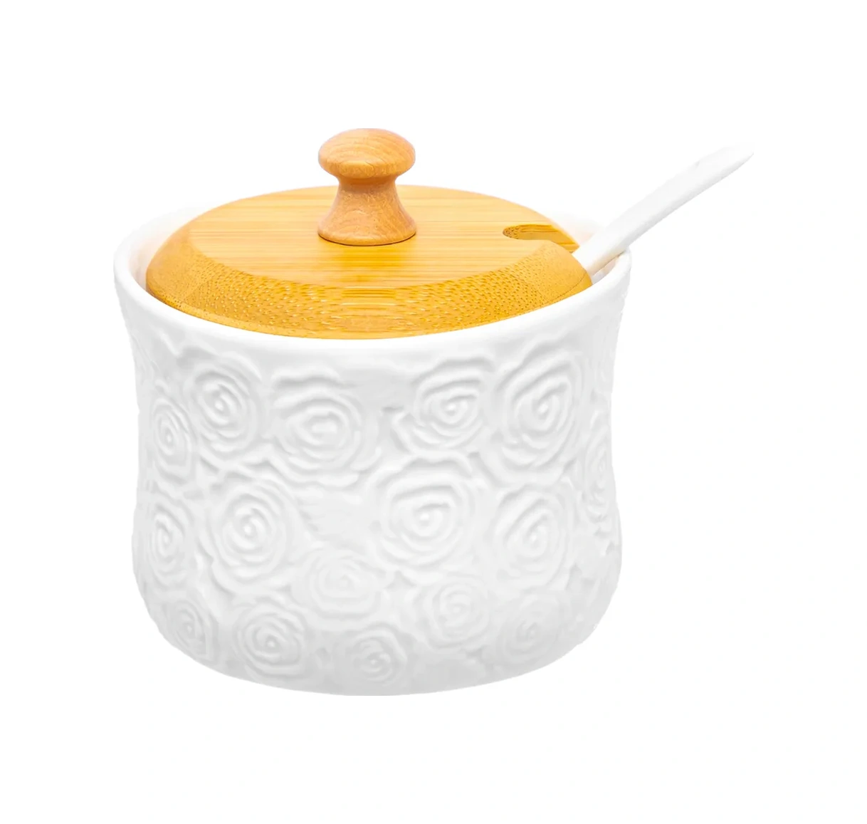 Elan Gallery Toz Ürünler İçin Kavanozlar "gül" 3 Adet, 250 Ml 209710925 Beyaz