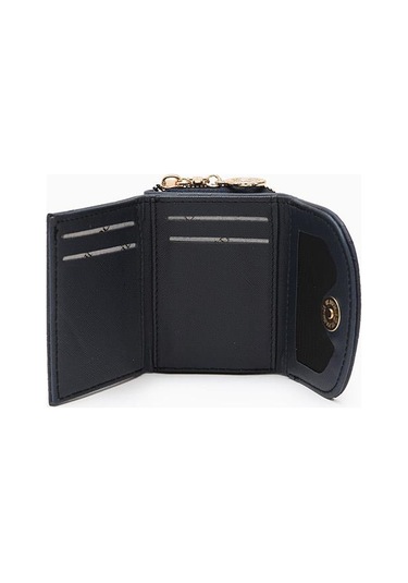 Lacivert Kabartma Desen Cüzdan Lacivert