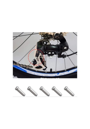 Dinosaurs 150 Adet Kablo Ucu Fren Kablosu Kapağı, Alüminyum Dağ Bisikleti Fren Kablosu Kapağı Sonu Ipuçları Kıvrım Altın