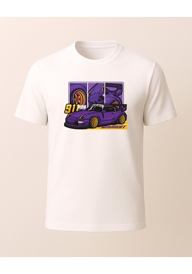 Hugo Boss 911 Baskılı T-shirt Beyaz