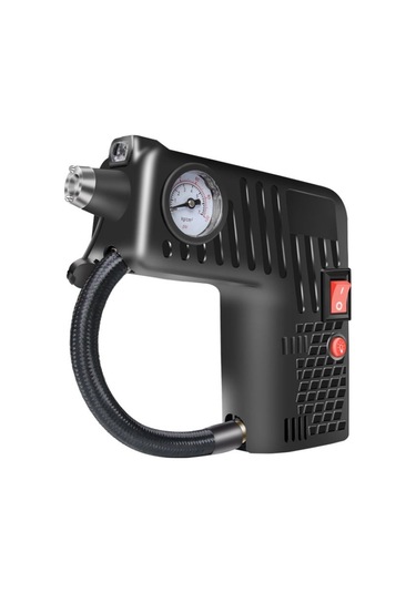 Sones Yx-301 12v Çok Fonksiyonlu Araba Elektrikli Taşınabilir El Tipi Şişme Pompa Siyah
