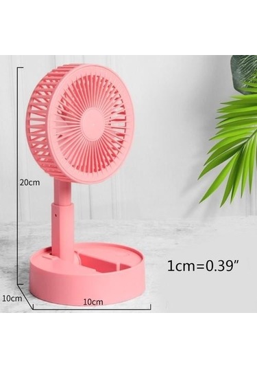 Geri Çekilebilir Ve Katlanabilir Taşınabilir Mini Fan Usb Şarj Akıllı Kişisel Aracı J763ny Pembe