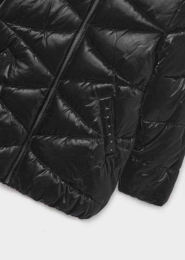 Mayoral 7436-61 Kız Çocuk Siyah Mont Siyah