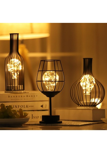 Xiyyadms Led Sarımsaklı Lambalar, Şarap Bükmecesi Ve Dikey Fener Seçenekleriyle Dekoratif Hediyelik Alet, Uzun Ömürlü Pil Kutusuyla Ev Dekoru Işıklı Süs Diğer