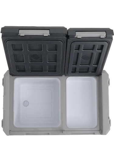 Tecnopoint Çift Kapaklı 30 Litre Taşınabilir Araç Buzdolabı 12v/24v/220v Uyumlu