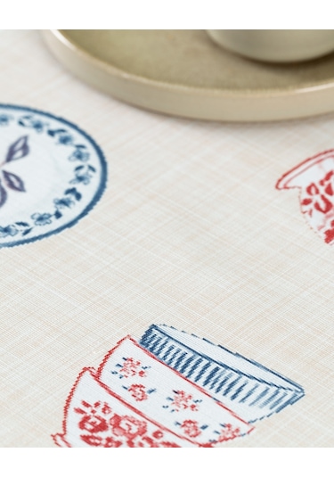 Madame Coco Mavel Pvc Masa Örtüsü - Bej Maor0000000015