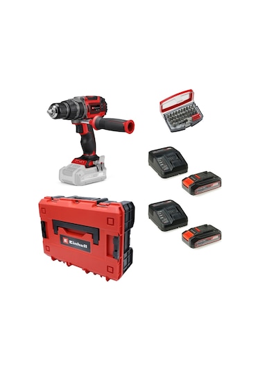 Einhell TP-CD 18/60 Li-ı Bl Solo + 2 X 2.5 Ah Akü Ve 32 Parça Bits Uç Seti Çantalı