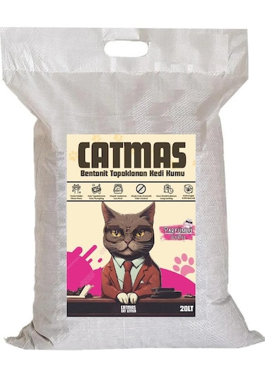 Maskotpet Catmas Parfümlü Bentonit Kedi Kumu 20 L
