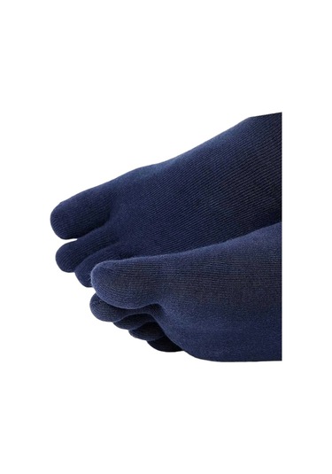 Tezzgelsin Erkek 6'lı Bambu Mantar Çorabı Parmak Çorap Lacivert