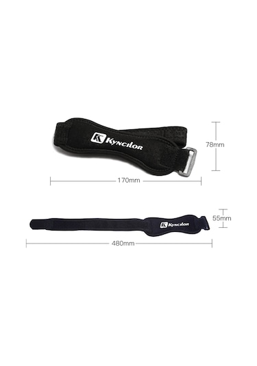 Yuntech01 Nefes Alabilen Dizlik - Koşu Ve Spor İçin Esnek Patella Bandı Mavi Mavi