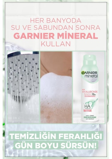 Garnier Mineral Hyaluronik Bakım Sprey Deodorant 150 ML