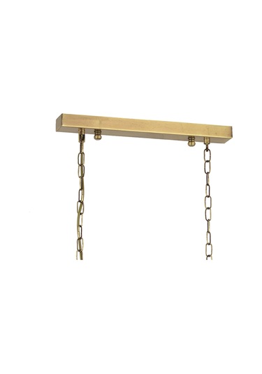 Lampaluce Dolce Ragazza Şapkalı Klasik Avize Yemek Masası Üzeri 8'li Sarı 100x90cm Eskitme - Siyah