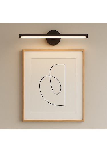 Modern Kablosuz Tak Çalıştır Ledli Pilli Aplik Banyo Tablo Ayna