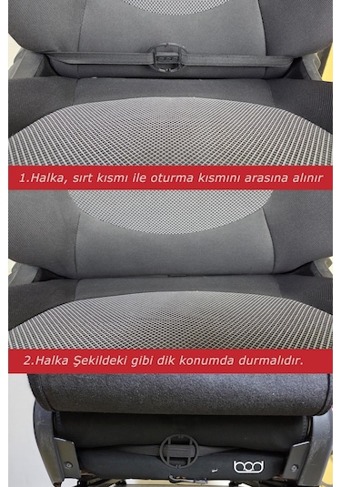 Bod Ecolux Serisi Taytüyü Araba Oto Koltuk Arkası Eşya Düzenleyici Araç İçi Organizer Siyah