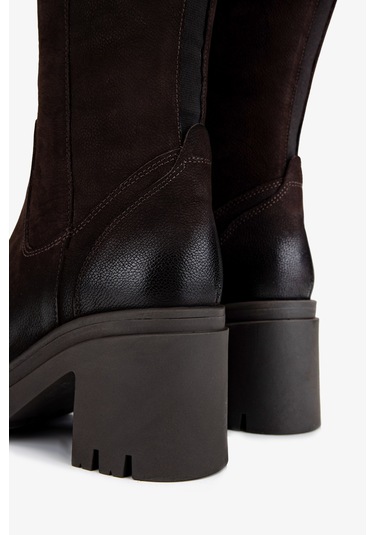 Valmenti Kadın Hakiki Deri Kahverengi Nubuk Casual Çizme 322 2351307 Bn Czm Sk24-25 Kahve Nbk Kahverengi