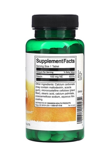 Niacin, 100 Mg, 250 Tablet.usa Menşei.dmmedicine'den