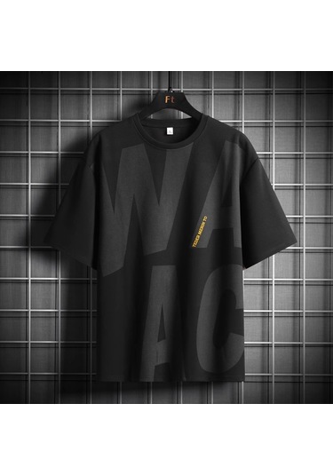 Erkek Kısa Kollu Tişört, 6856 Siyah Diğer