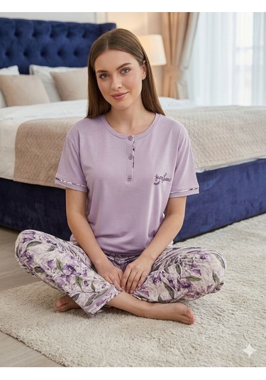 Miressa Kadın Pijama Takımı Lila